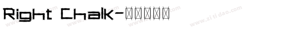 Right Chalk字体转换